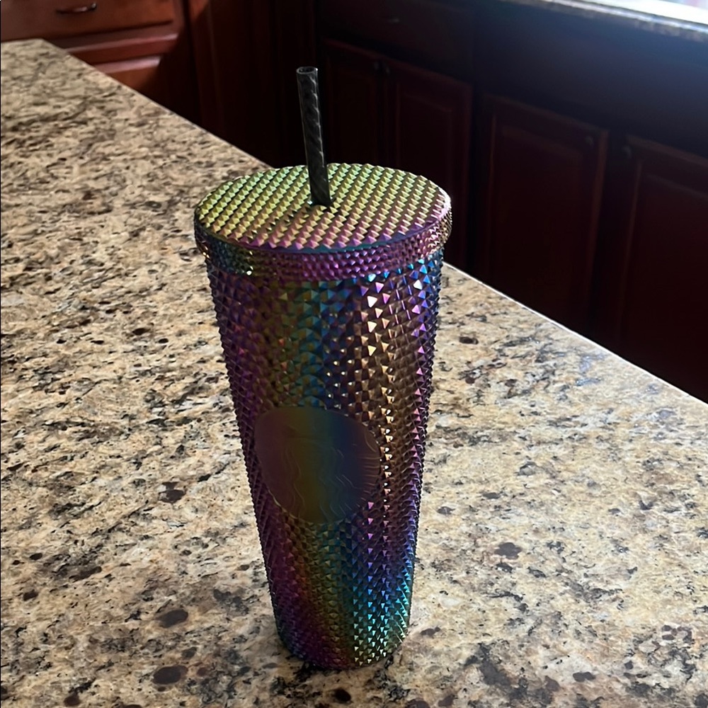 Starbucks Iridescent Tumbler with Straw
